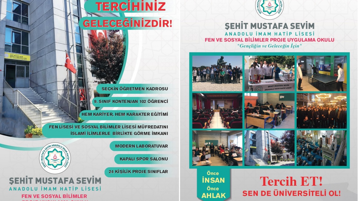 Şehit Mustafa Sevim AİHL Okul Tanıtım Broşürümüz